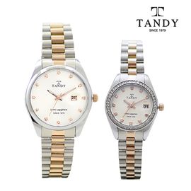 [TANDY] Sapphire Metal Watch TS-302 – Semi Sapphire Glass, Simple & Sophisticated Design, Perfect Couple Watch for Men & Women